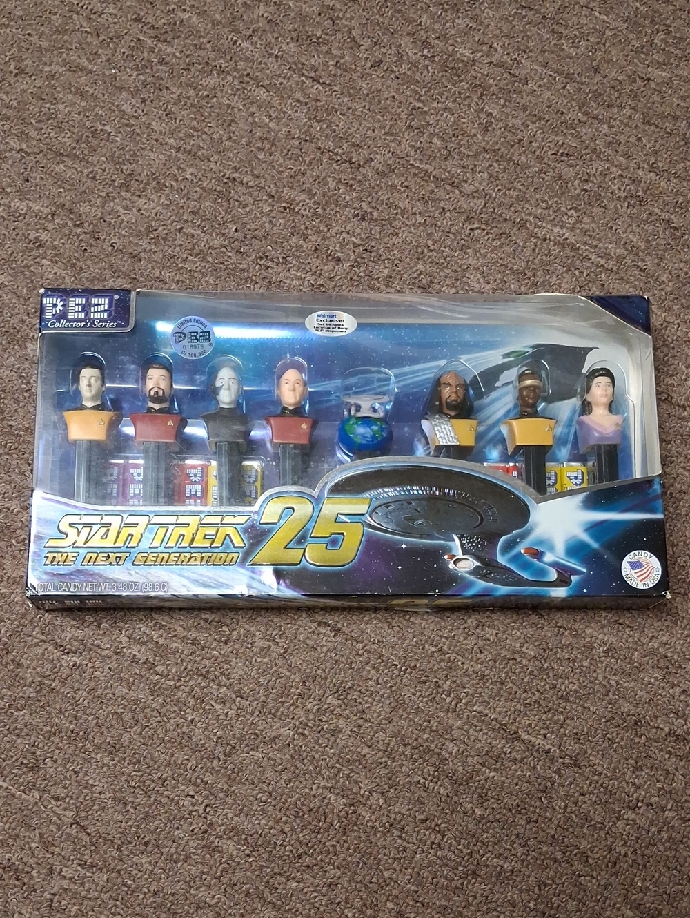 Star Trek The Next Generation 25th Anniversary PEZ Dispenser Set - Multicolor